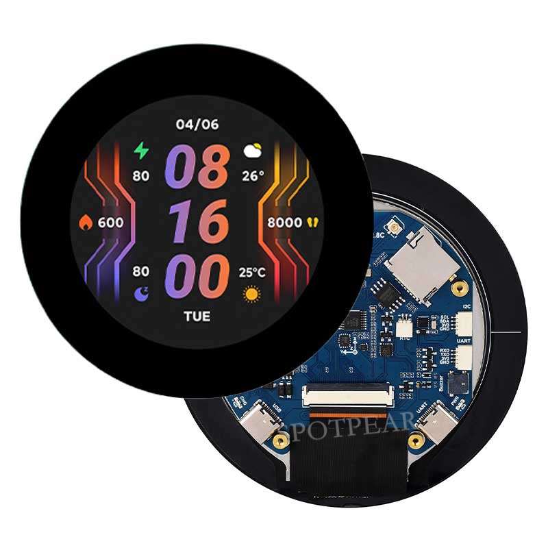 Photograph Mp3 - Плата разработки ESP32 S3, 2,8-дюймовый круглый
