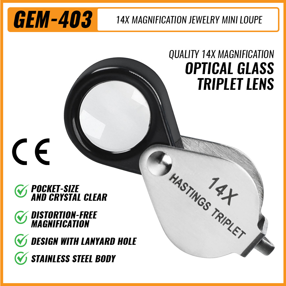 Eye Piece Magnifier - 14X лупа с драгоценными камнями, ювелирные