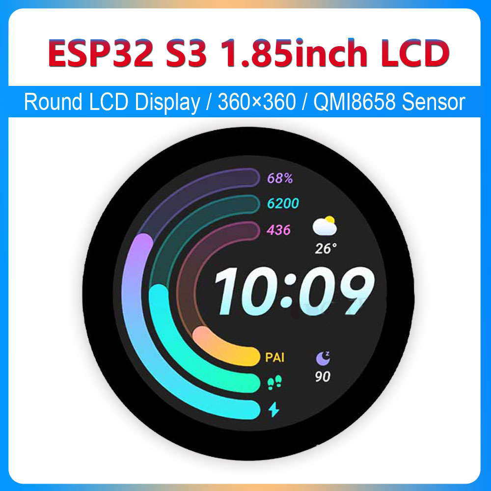 Photograph Mp3 - Круглый ЖК-дисплей ESP32 S3 1,85 дюйма