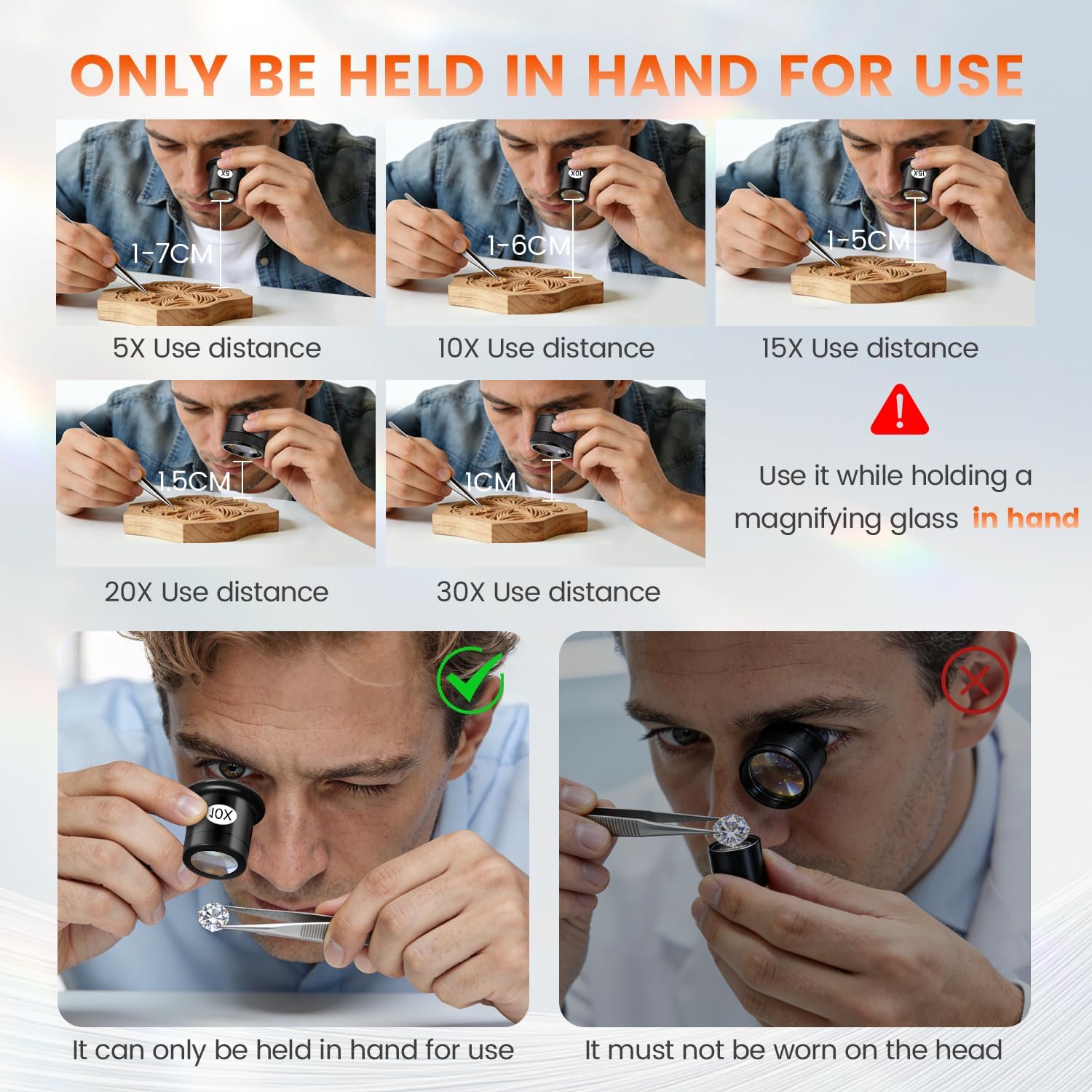 Набор из 5 луп для ювелиров, п – обзор и цена Eye Piece Magnifier
